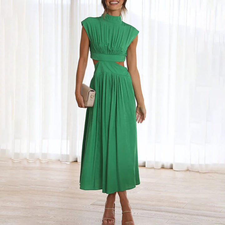 Timeless Elegance Cut-Out Midi Dress for Women