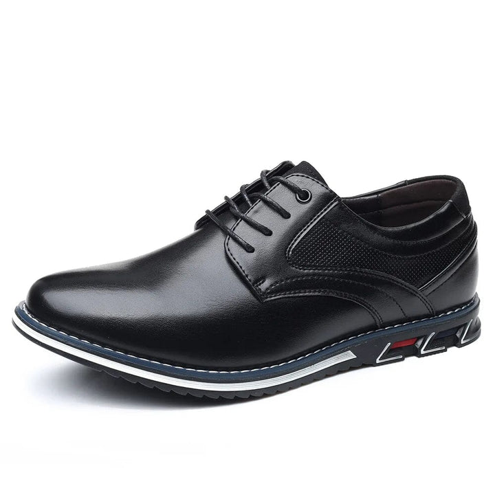 Oxford Leather Lace-Up Low-Top Shoes