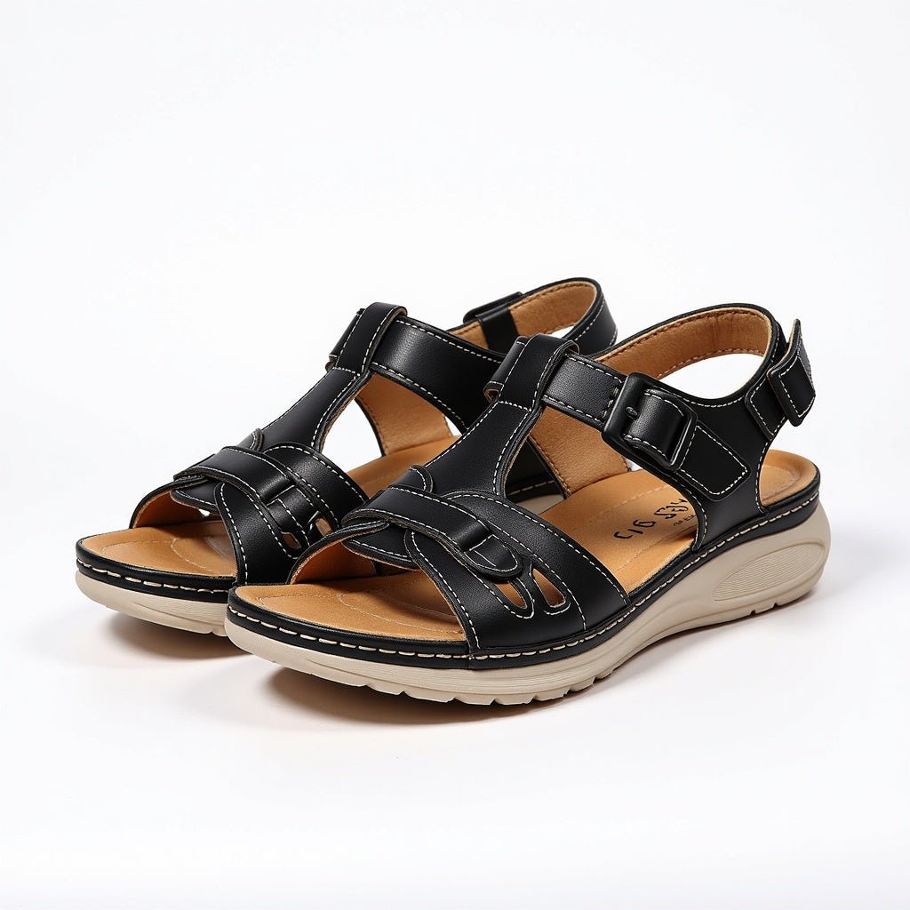 Women's Arch Support Walking Sandals with Woven Toe Straps Hero