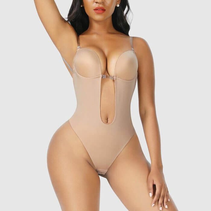 Women's Backless Body Shaper | Deep Plunge Slimming Shapewear Hero