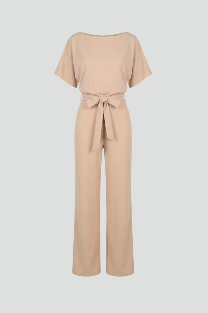 Women's Batwing Sleeve Jumpsuit | Belted Wide Leg Full Length Hero