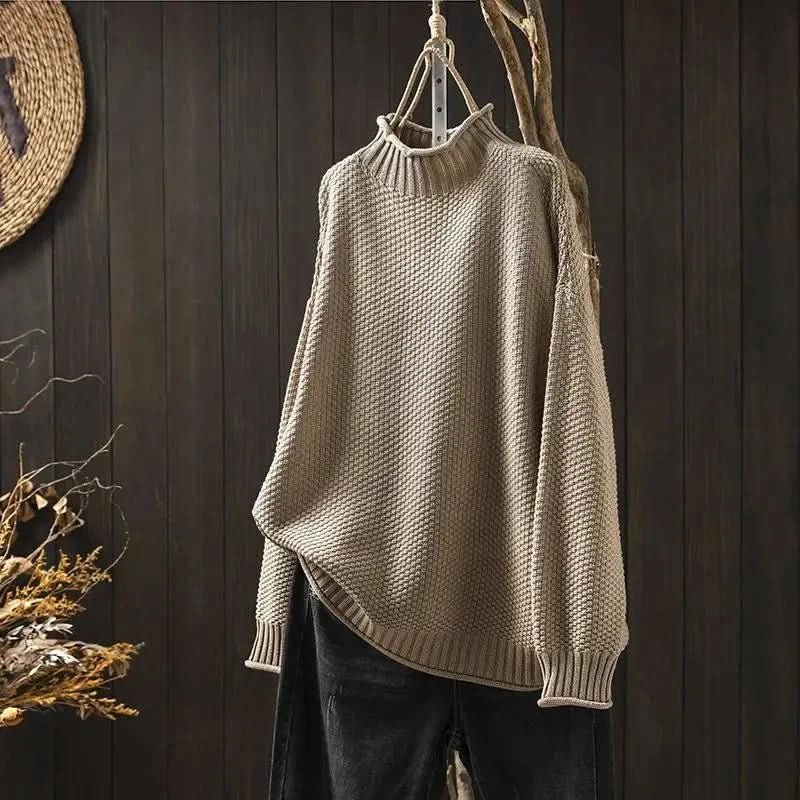 Women's Batwing Sleeve Sweater | Oversized Relaxed Soft Knit Back