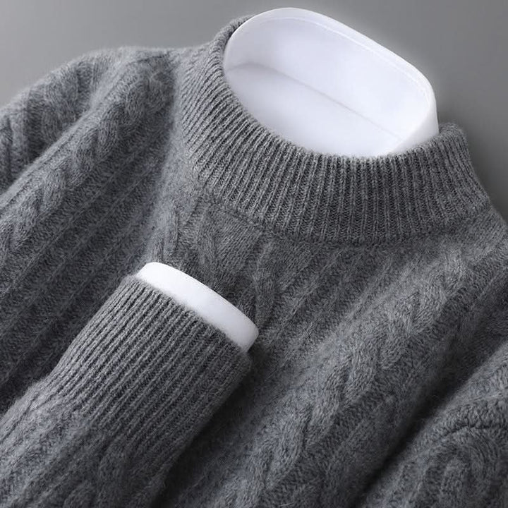Women's Cable Knit Crew Neck Sweater | Lightweight Warm Classic Fit Lifestyle