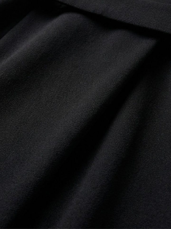 Women's Cape Sleeve Midi Dress | Asymmetric Hem Waist Detail Back