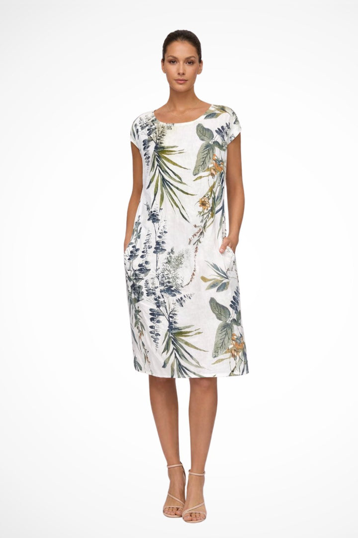 Women's Casual Relaxed Fit Summer Dress | Floral Print Sleeveless Hero