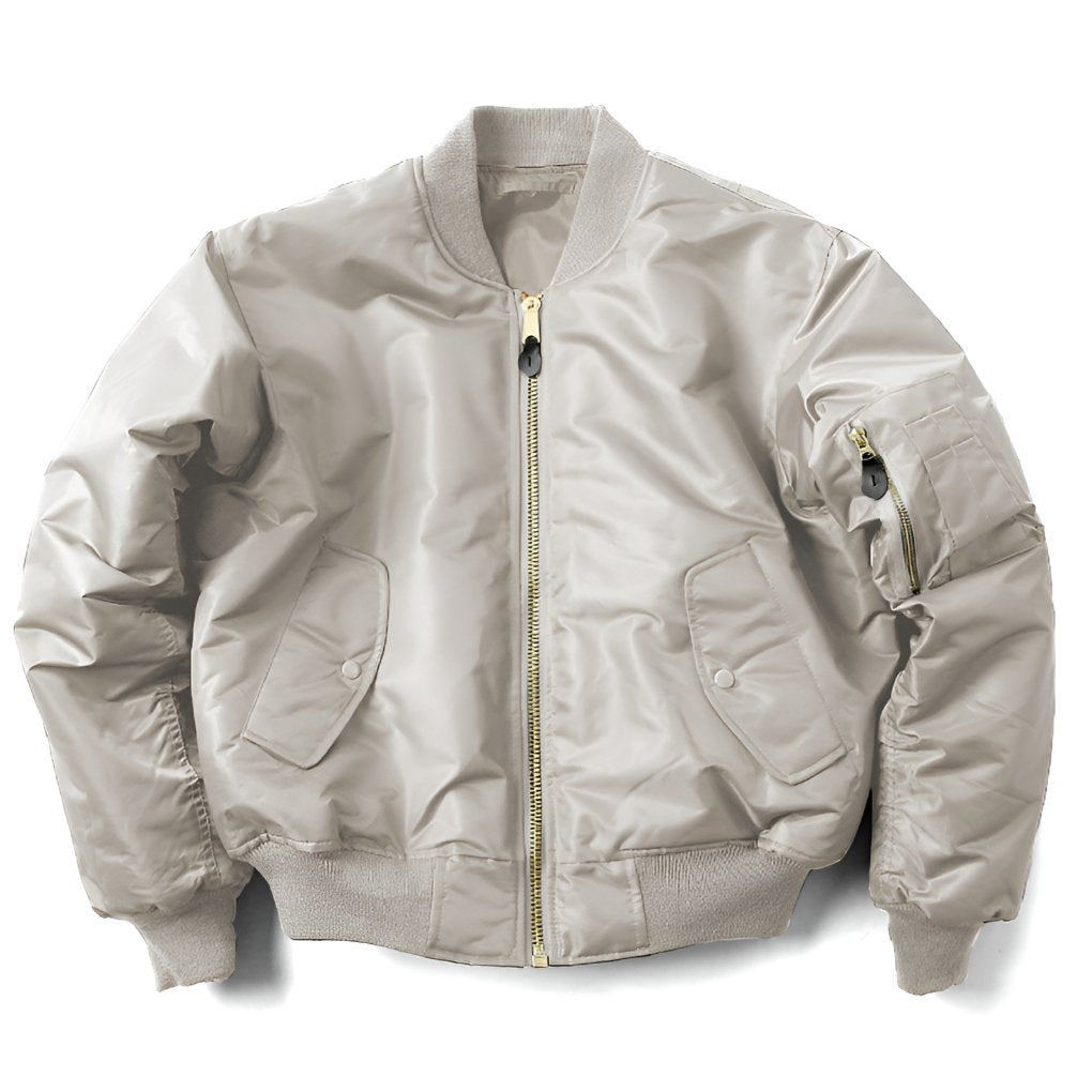 Women's Classic Bomber Jacket | Unisex Fit with Sleeve Pocket Close Up