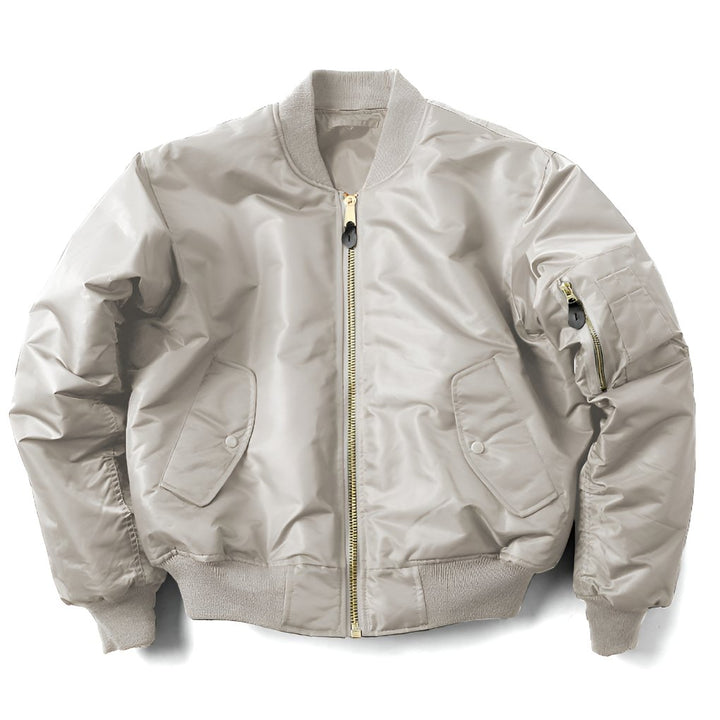 Women's Classic Bomber Jacket | Unisex Fit with Sleeve Pocket Close Up