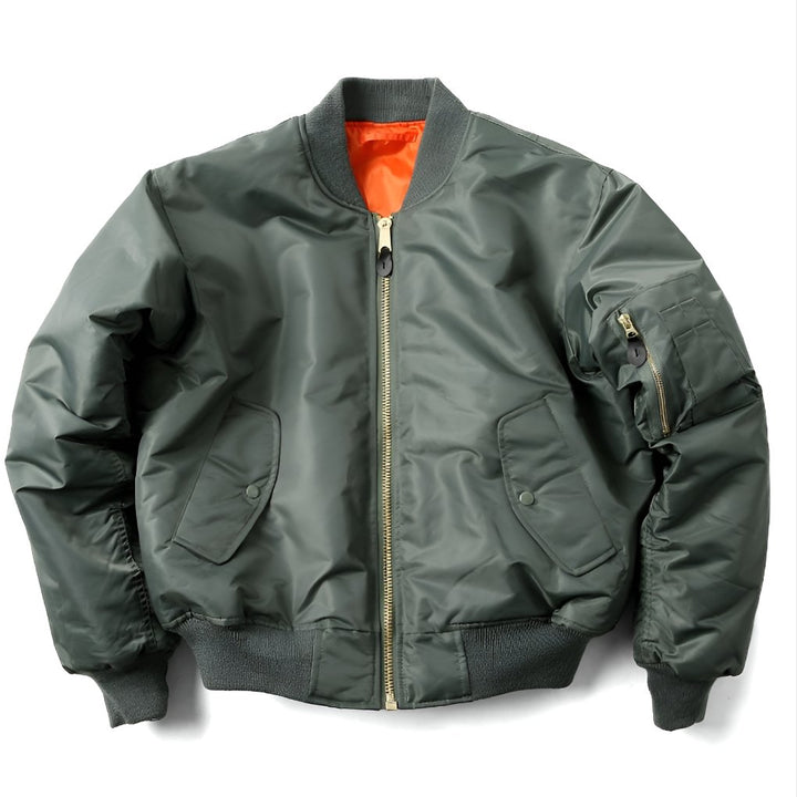 Women's Classic Bomber Jacket | Unisex Fit with Sleeve Pocket Hero