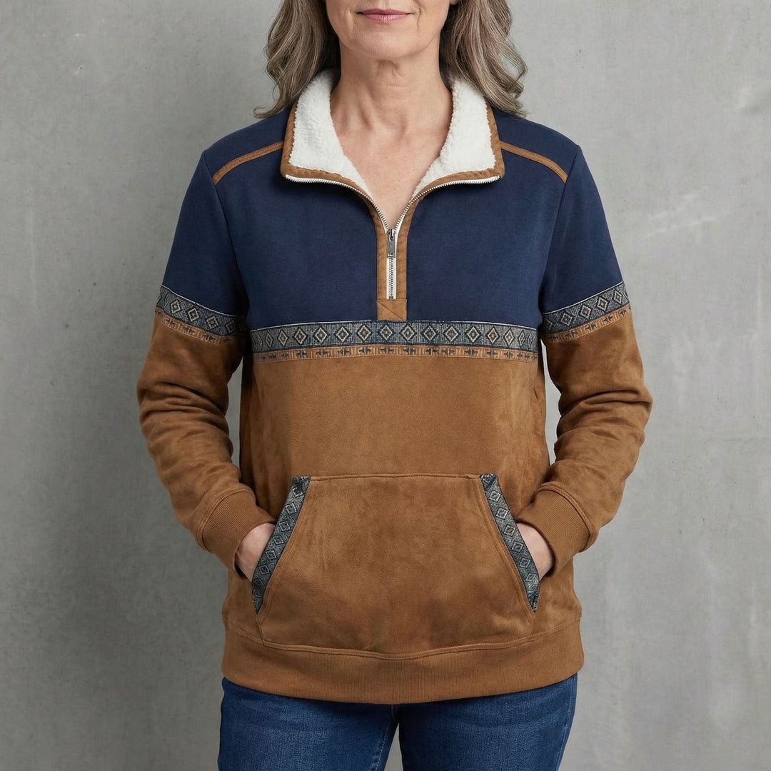 Women's Comfort Zip Jumper | Sherpa Collar Soft Fit Hero