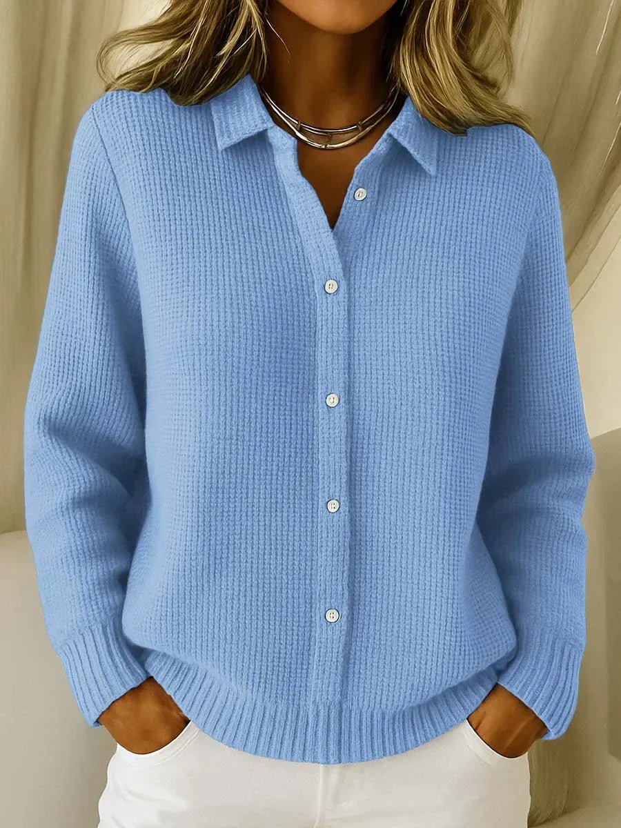 Women's Cozy Knit Cardigan | Elegant Longline Button Front Hero