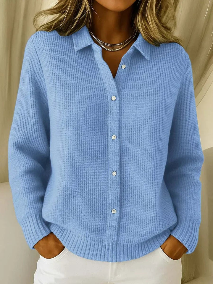 Women's Cozy Knit Cardigan | Elegant Longline Button Front Hero