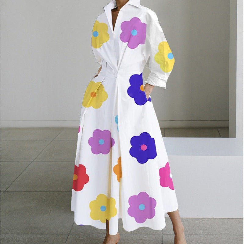 Women's Elegant Wrap Collar Maxi Dress | V-Neck Party Style Angle