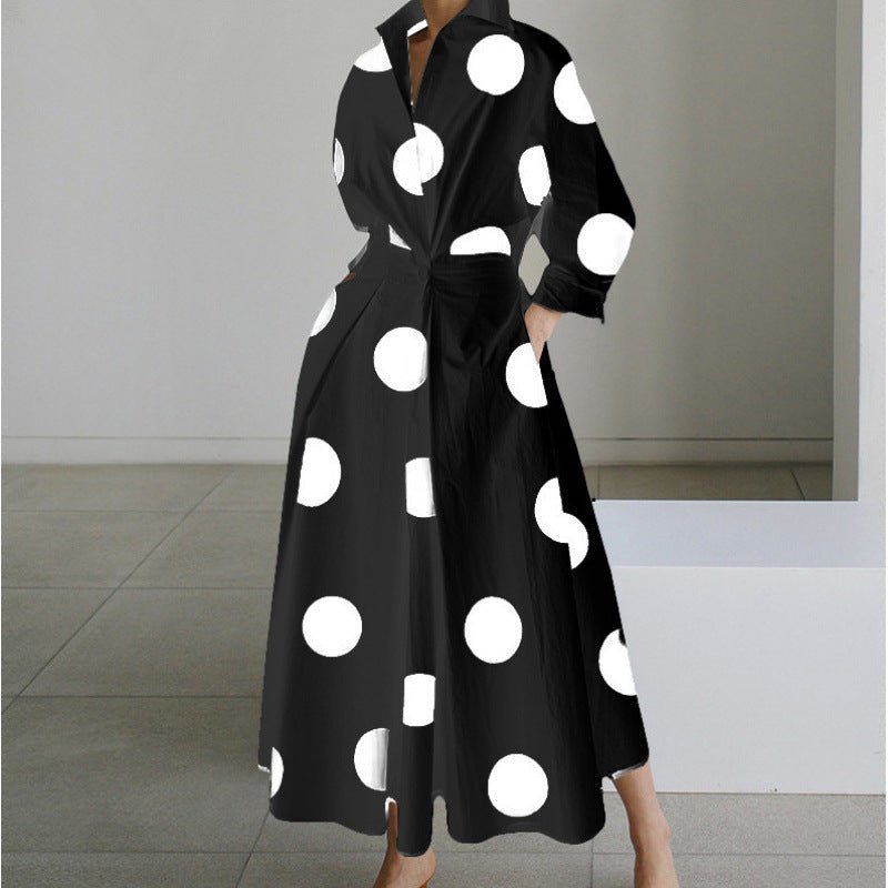 Women's Elegant Wrap Collar Maxi Dress | V-Neck Party Style Back