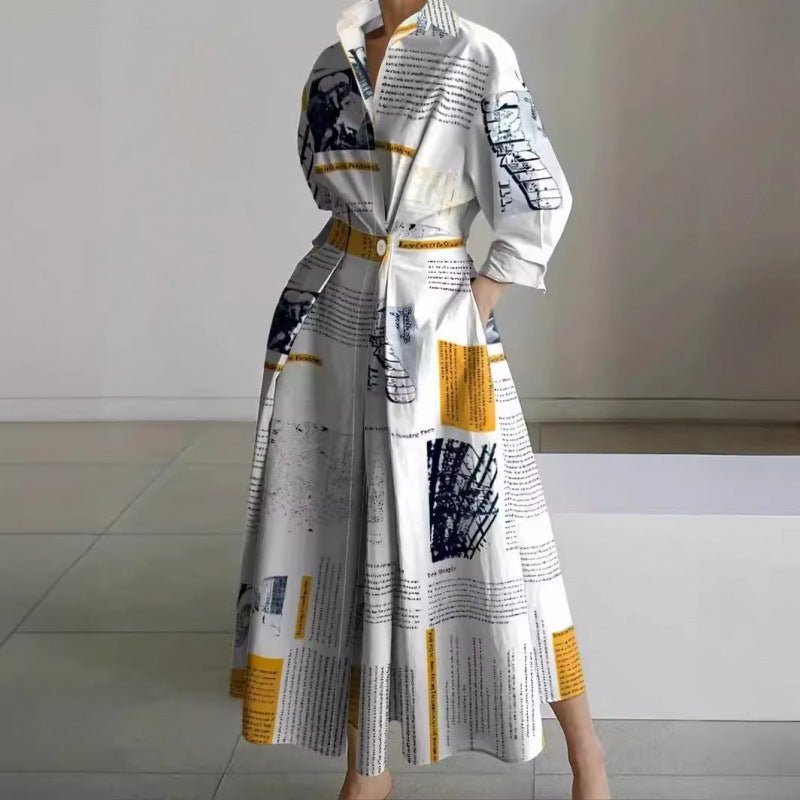 Women's Elegant Wrap Collar Maxi Dress | V-Neck Party Style Hero