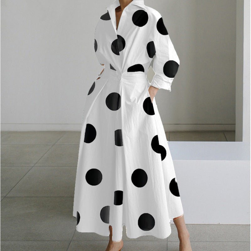 Women's Elegant Wrap Collar Maxi Dress | V-Neck Party Style View 12