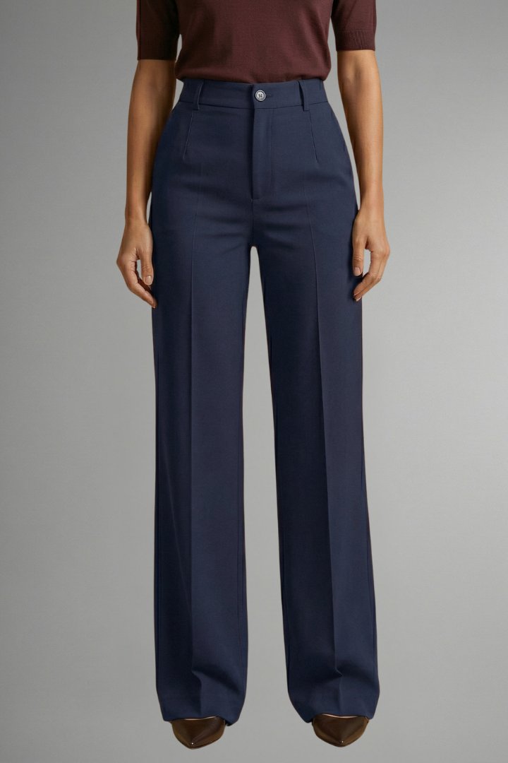 Women's High Waist Straight Leg Trousers | Pintuck Tailored Fit View 11