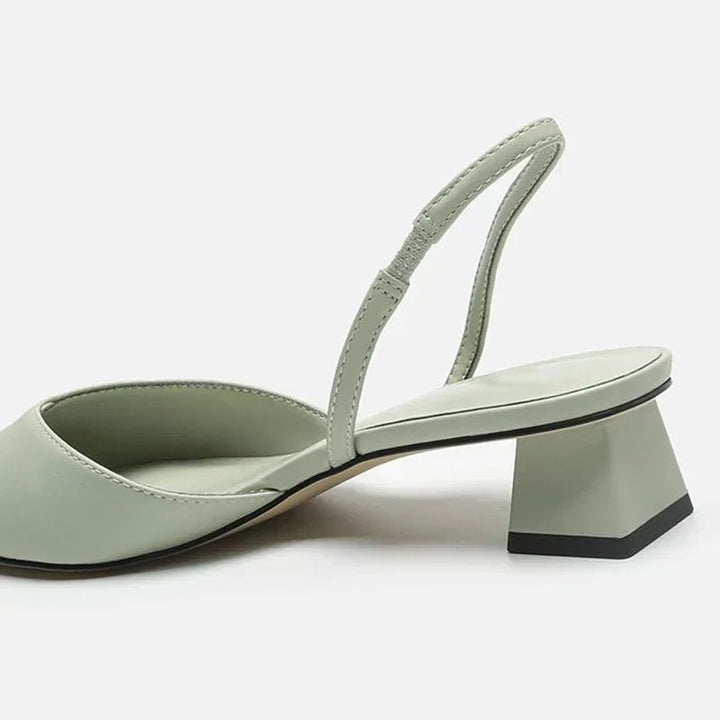 Women's Kitten Heel Slingbacks | Pointed Toe Slim Heel Detail