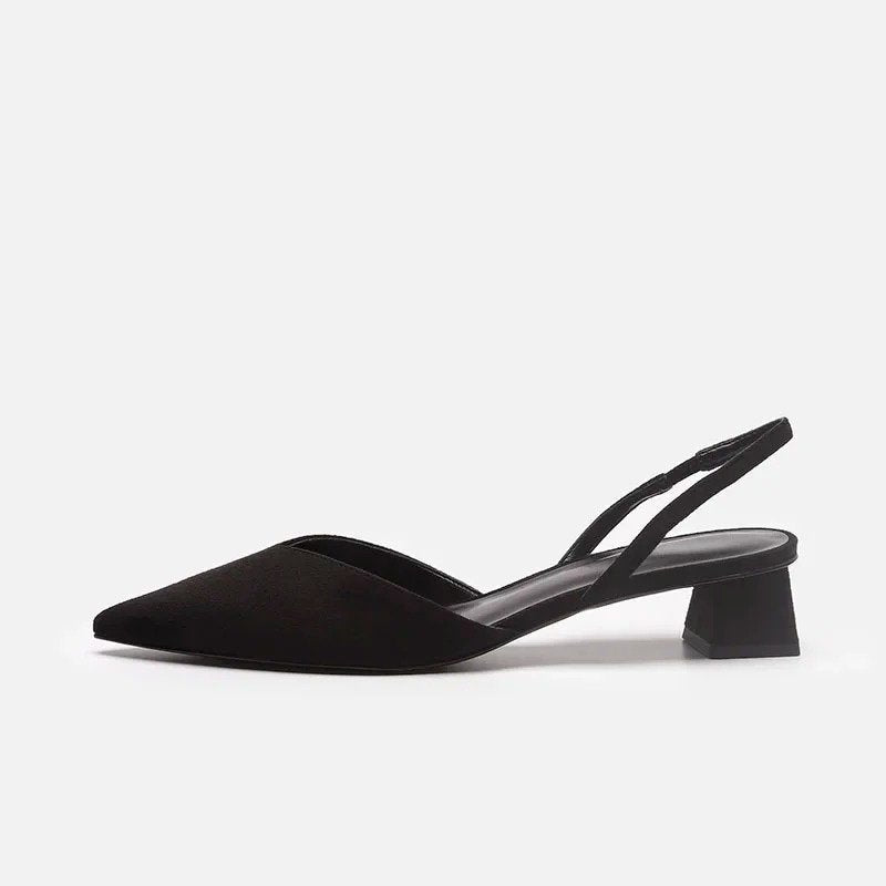 Women's Kitten Heel Slingbacks | Pointed Toe Slim Heel Lifestyle