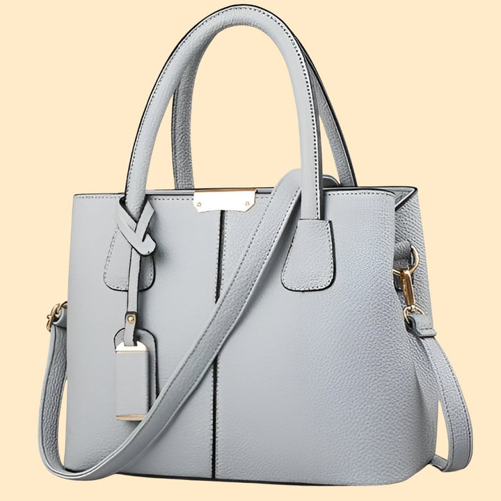Women's Leather Shoulder Bag | Structured Winged Panel Design Detail