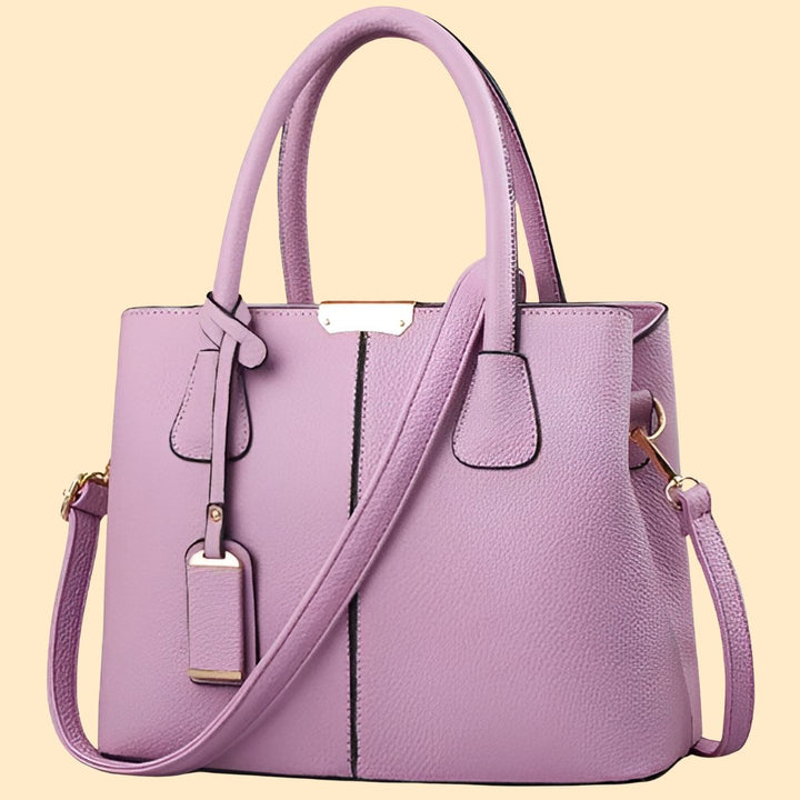 Women's Leather Shoulder Bag | Structured Winged Panel Design Hero