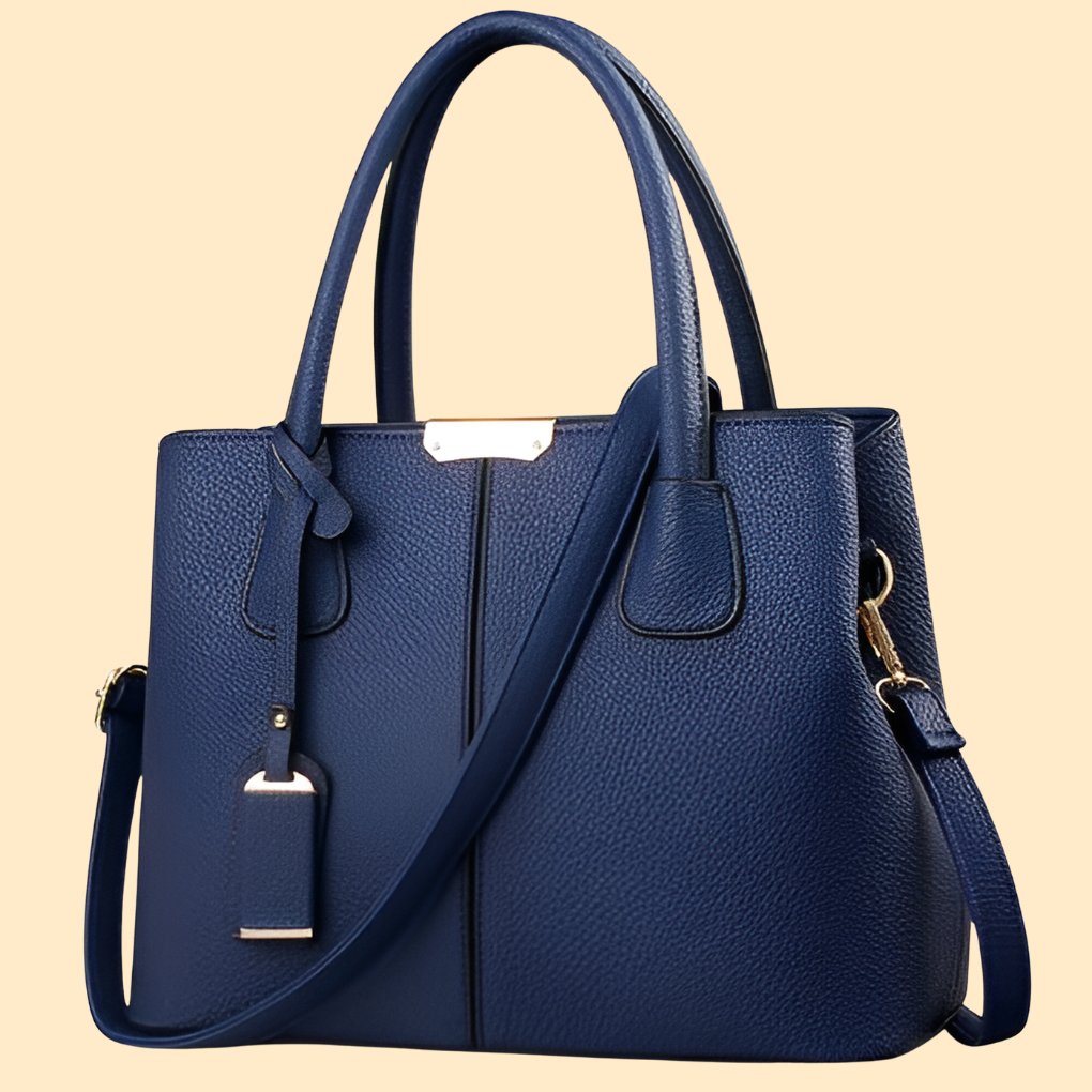 Women's Leather Shoulder Bag | Structured Winged Panel Design Side
