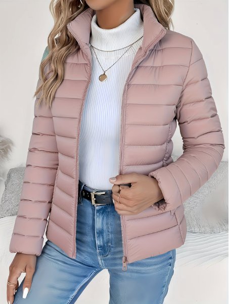 Women's Lightweight Quilted Jacket | Tailored Spring Fit Side