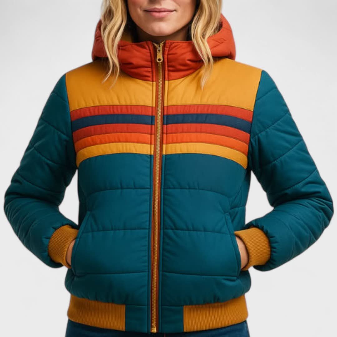 Women's Lightweight Waterproof Jacket | Stripe Chest Detail Alternate