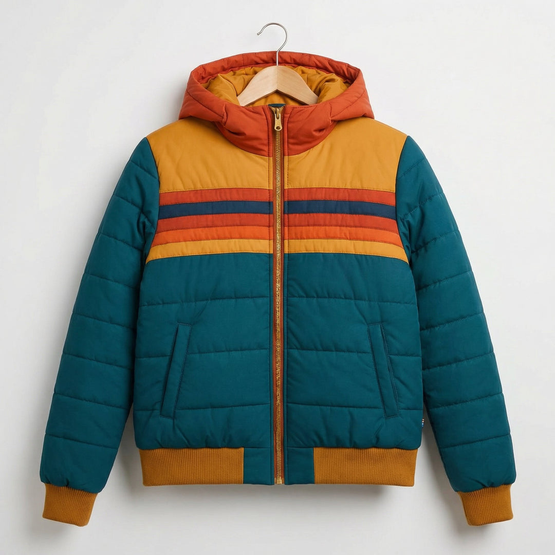Women's Lightweight Waterproof Jacket | Stripe Chest Detail Front