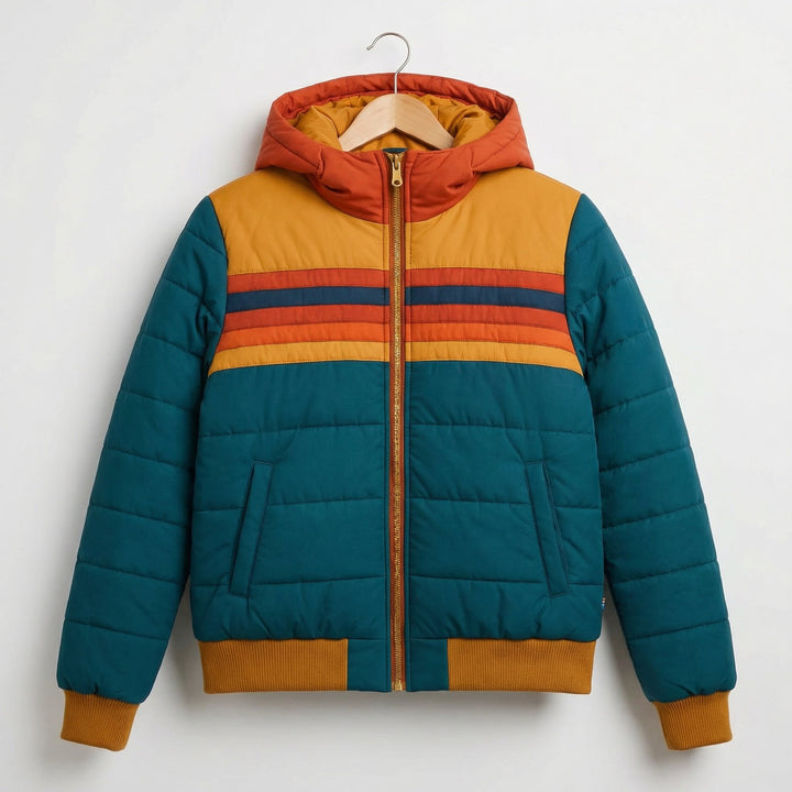Women's Lightweight Waterproof Jacket | Stripe Chest Detail Front