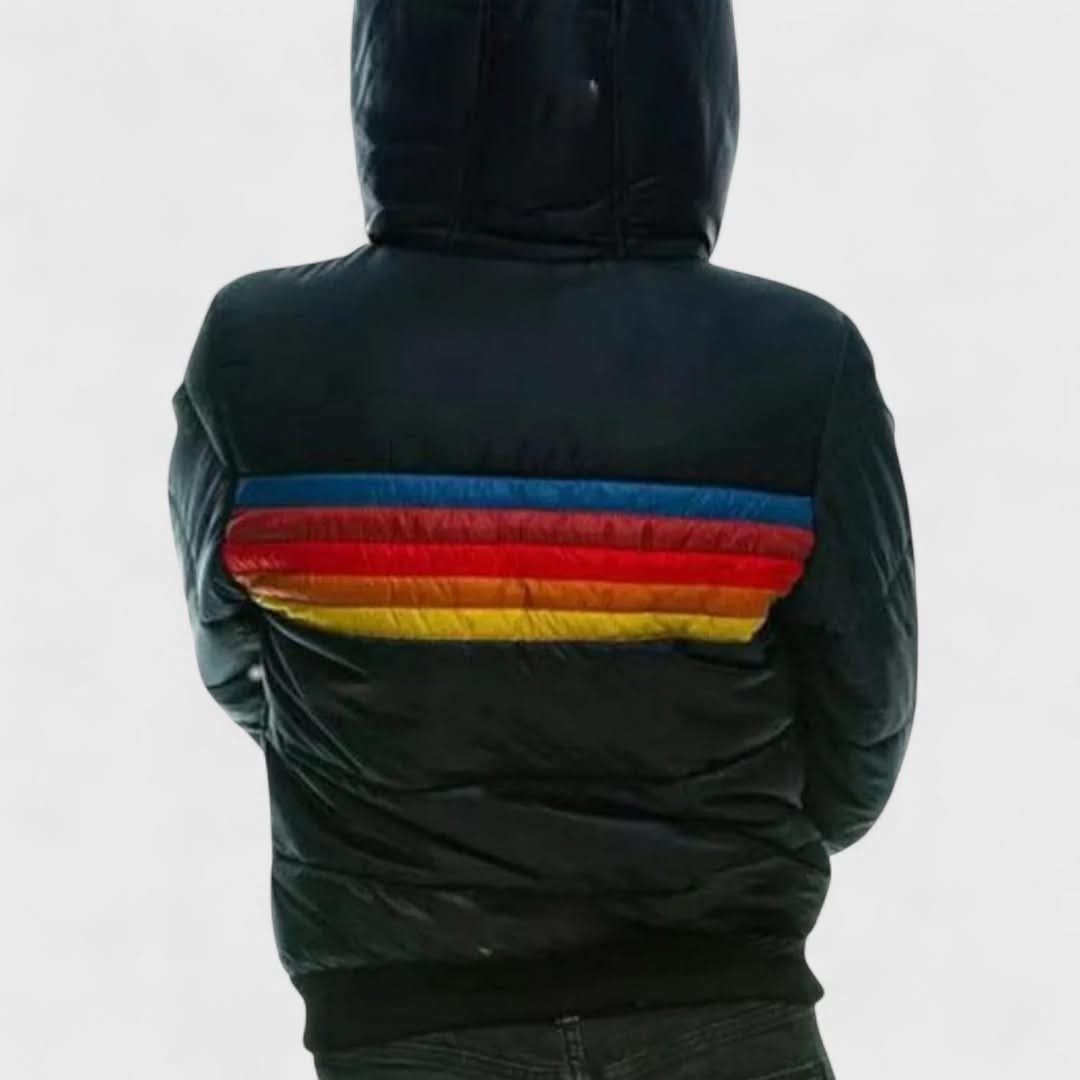Women's Lightweight Waterproof Jacket | Stripe Chest Detail Full