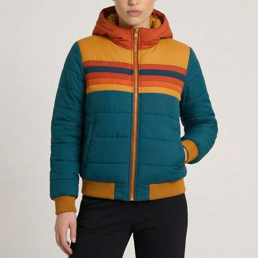 Women's Lightweight Waterproof Jacket | Stripe Chest Detail Hero