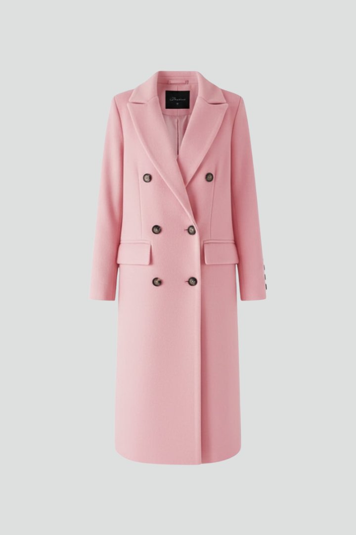 Women's Maxi Coat | Lapel Collar Button Fastening Hero