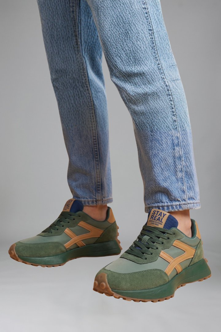 Women's Orthopaedic Cushioned Trainers | Chunky Retro Sole Angle