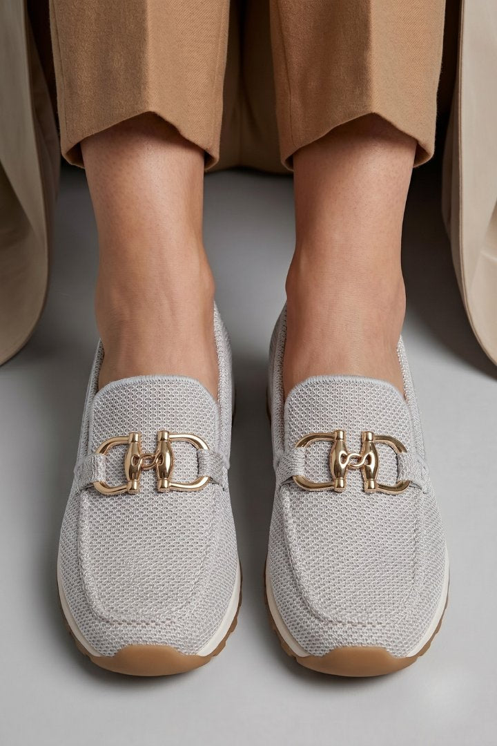 Women's Orthopaedic Horsebit Loafers | Cushioned Insole Everyday Flat Angle