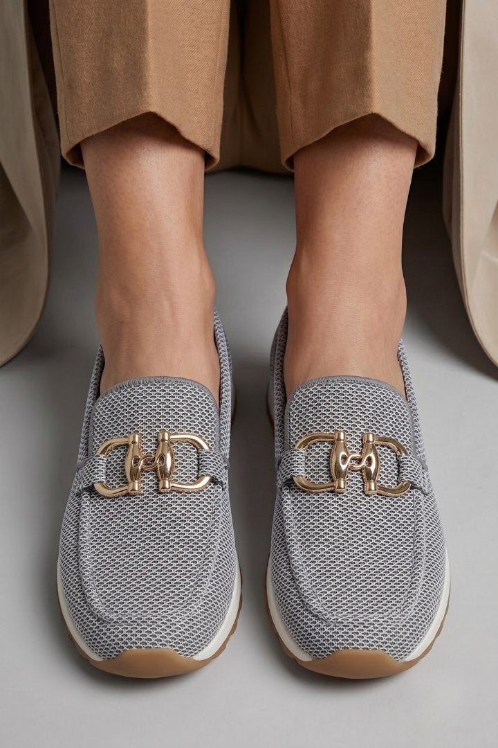 Women's Orthopaedic Horsebit Loafers | Cushioned Insole Everyday Flat Close Up