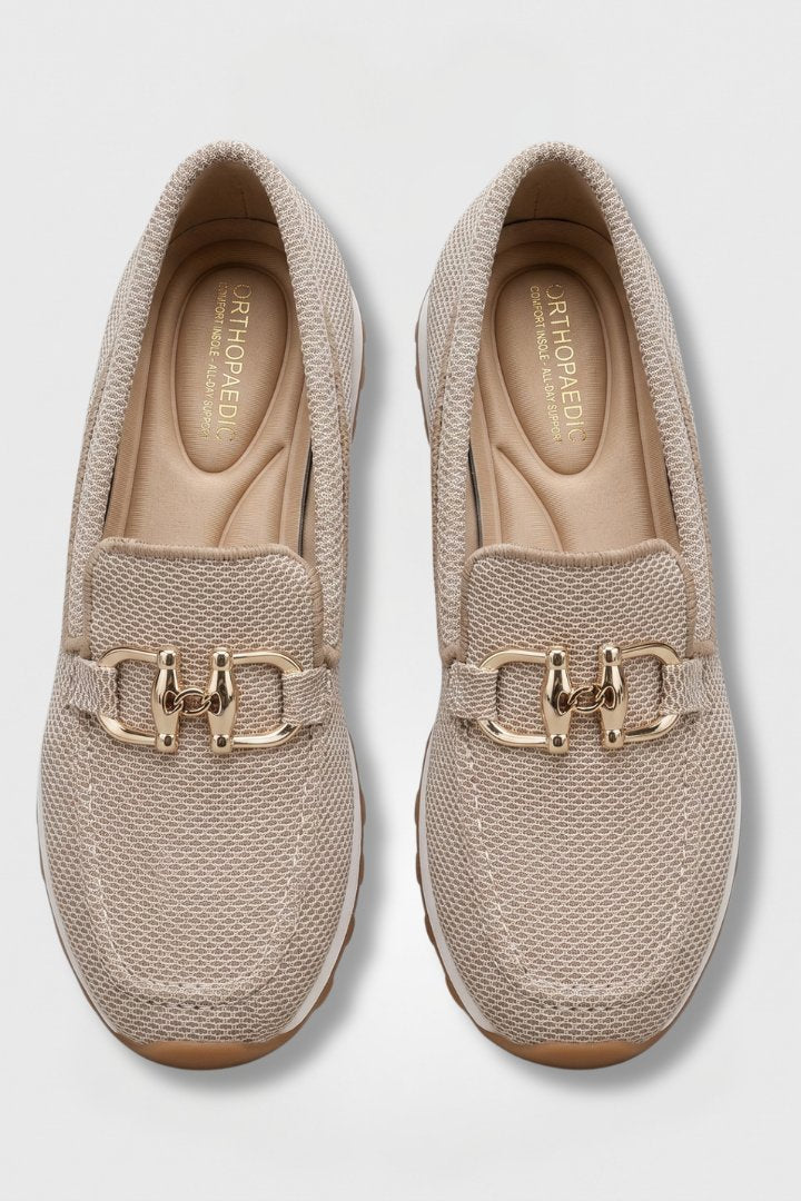 Women's Orthopaedic Horsebit Loafers | Cushioned Insole Everyday Flat Hero