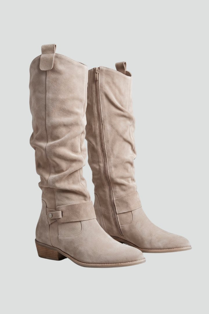 Women's Orthopaedic Knee-High Boots | Side Zipper Slouch Fit Hero