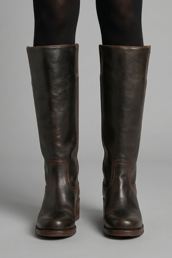 Women's Orthopaedic Mid-Calf Boots | Pull On Block Heel Angle