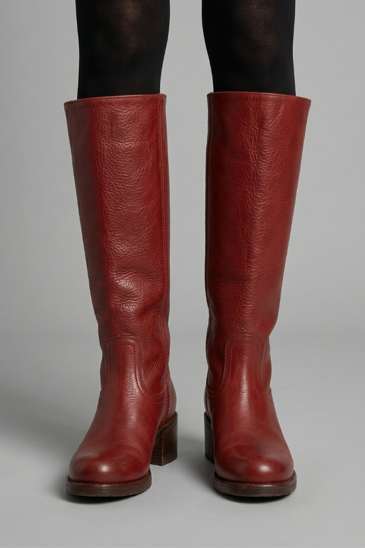 Women's Orthopaedic Mid-Calf Boots | Pull On Block Heel Detail