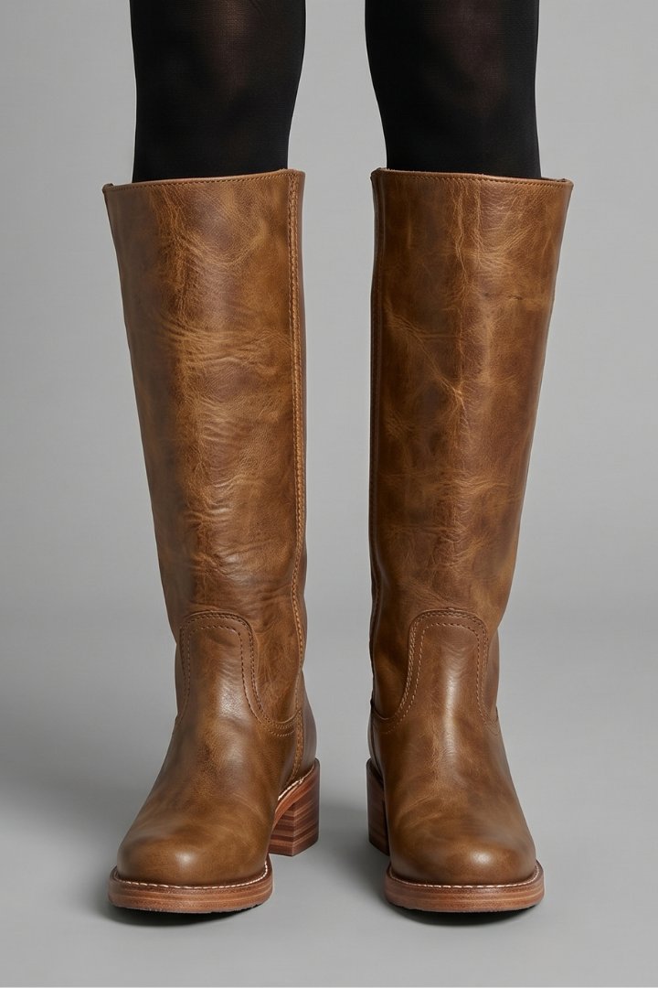 Women's Orthopaedic Mid-Calf Boots | Pull On Block Heel Full