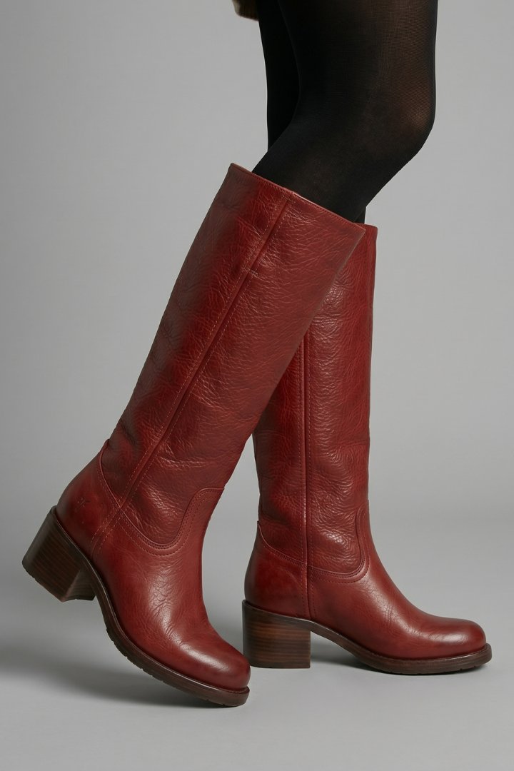 Women's Orthopaedic Mid-Calf Boots | Pull On Block Heel Side