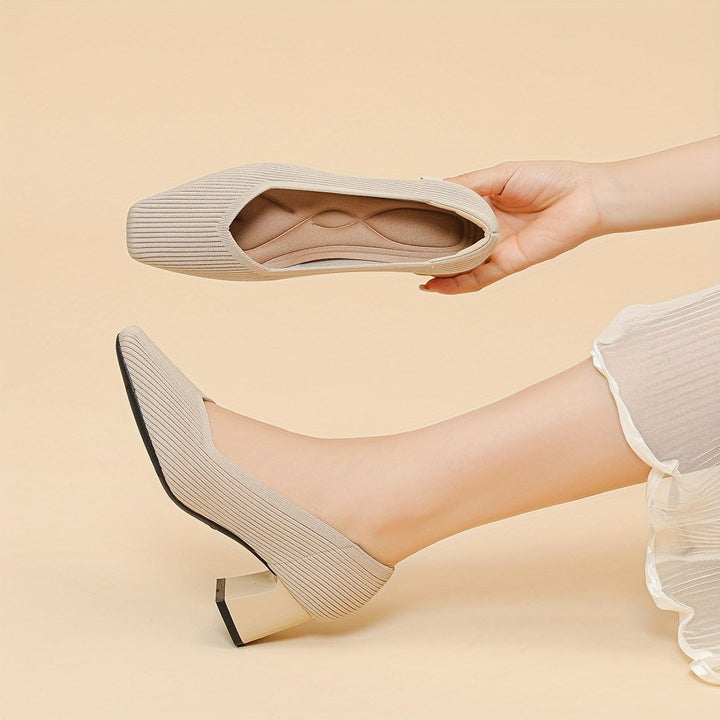 Women's Orthopaedic Pumps | Low Block Heel Office Style Alternate