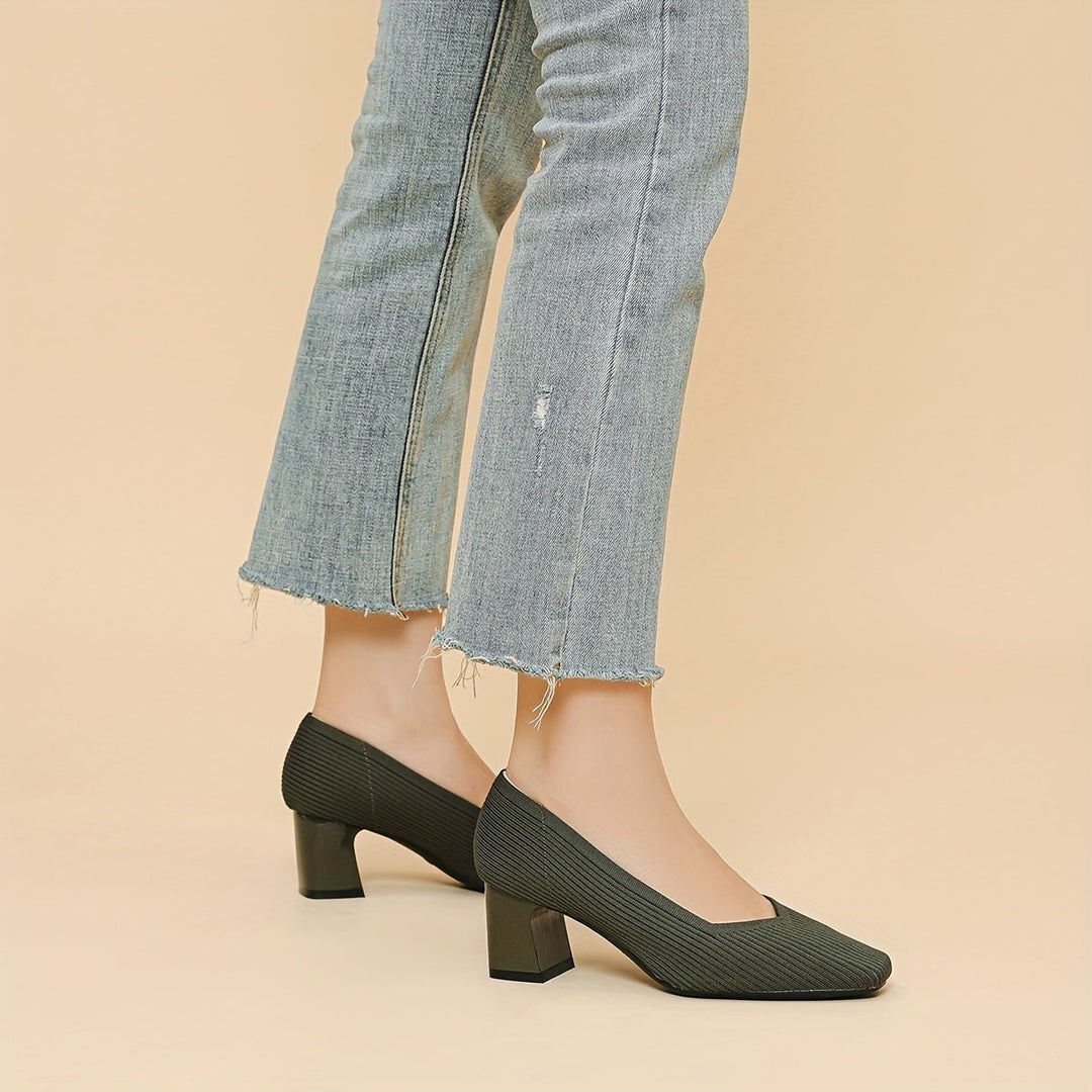 Women's Orthopaedic Pumps | Low Block Heel Office Style Full