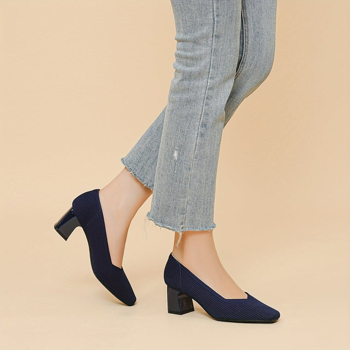 Women's Orthopaedic Pumps | Low Block Heel Office Style View 14