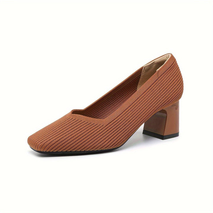 Women's Orthopaedic Pumps | Low Block Heel Office Style View 15