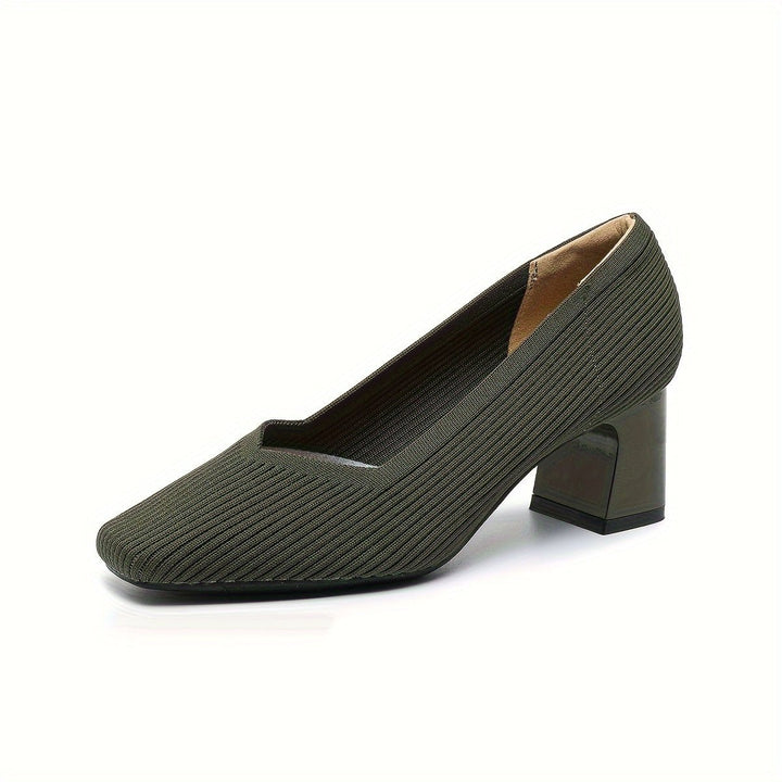 Women's Orthopaedic Pumps | Low Block Heel Office Style View 17