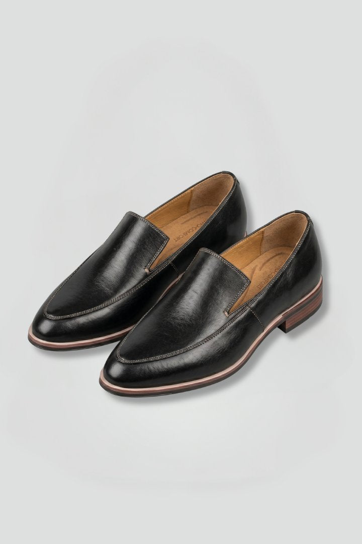 Women's Orthopaedic Slip-On Loafers | Stacked Heel Office Flat Hero