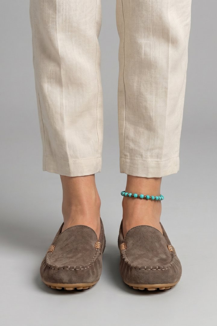 Women's Orthopaedic Slip-On Loafers | Studded Heel Everyday Flat Full