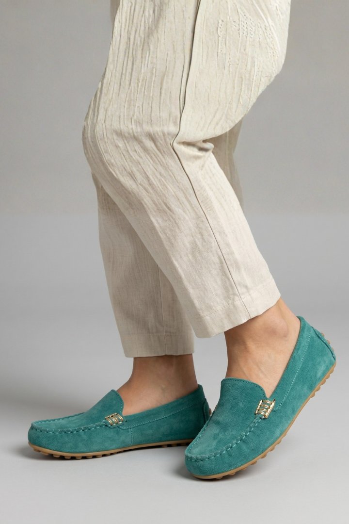 Women's Orthopaedic Slip-On Loafers | Studded Heel Everyday Flat Side
