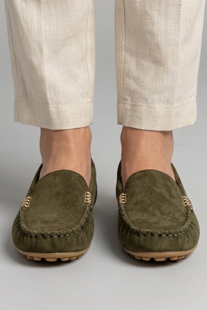 Women's Orthopaedic Slip-On Loafers | Studded Heel Everyday Flat View 11